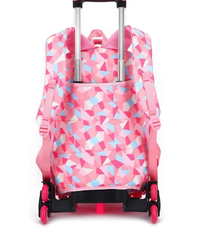 Hot Selling The Children Polyester School Bag Girl Boy Trolley Backpacks Adult Bag Kids School Backpacks