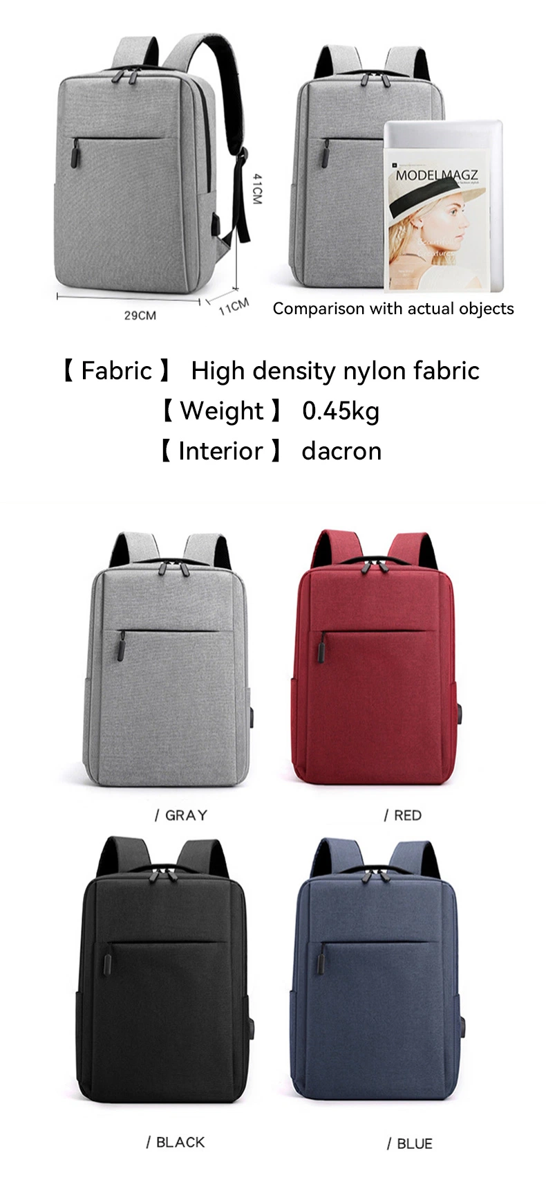 Hot Sales Luxury Business Laptop Backpack Bags Urban Casual Business Backpack with USB Port Size High Quality Business Men Antit