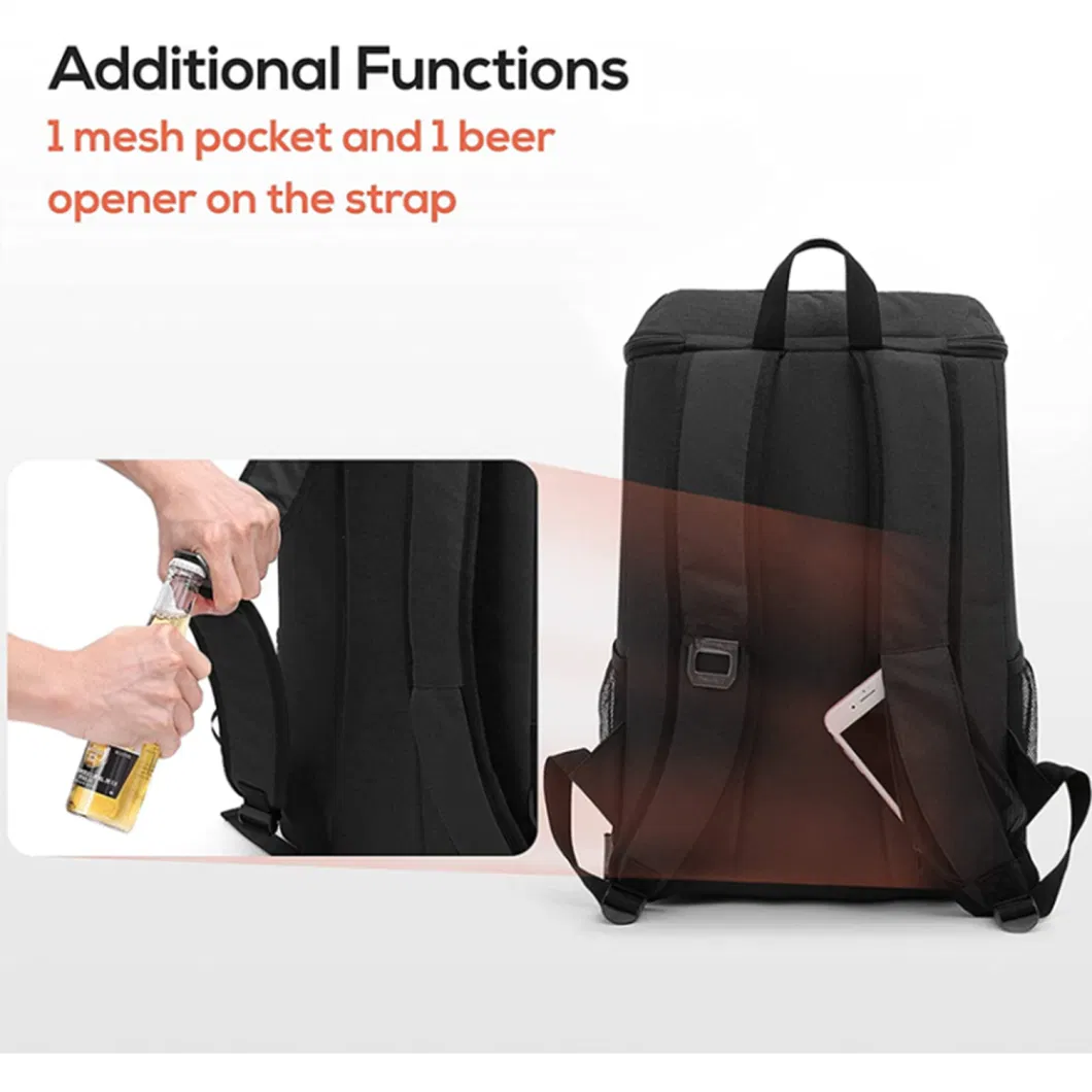 Factory Travel Promotion Multifunctional Oxford Lunch Cooler Bag Insulation Leak Proof Cooling Backpack