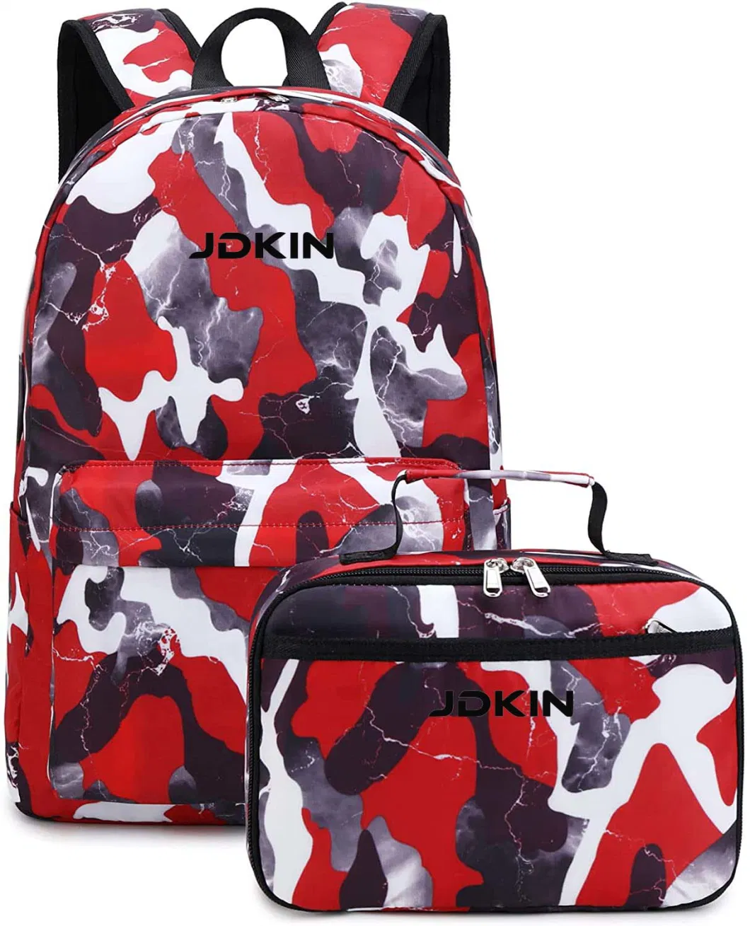 Boys School Backpack Set Camouflage Book Bag School Bag