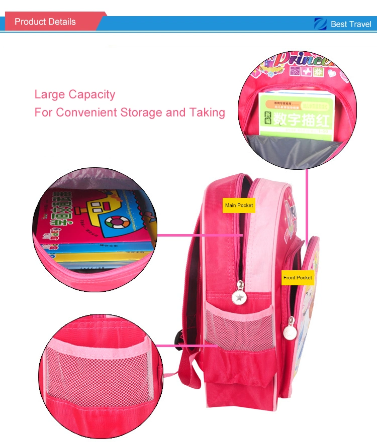 Custom Children Bookbag Book Bags Students Backpack School Bag for Kids
