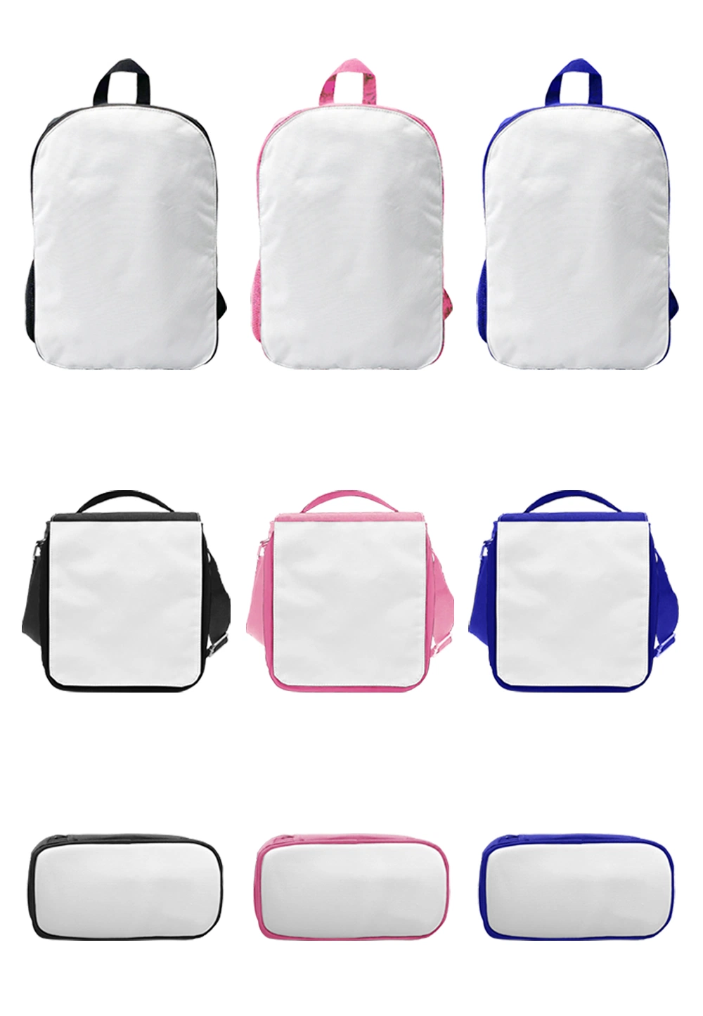 High Quality Backpack for Kids 3 in 1 Set School Bag Waterproof Backpacks with Lunch Tote