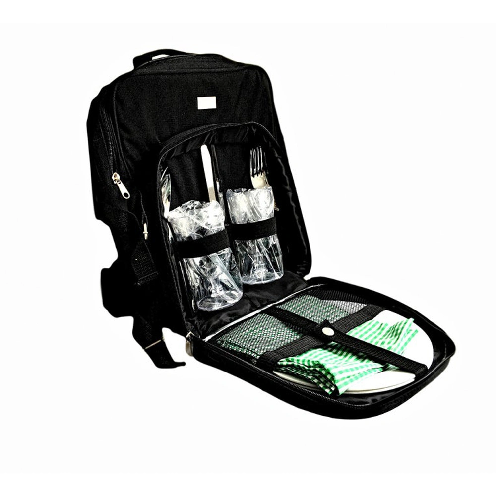 Polyester Material Cooler Bag and 2 Persons Lunch Bag Type 2 Person Picnic Backpack