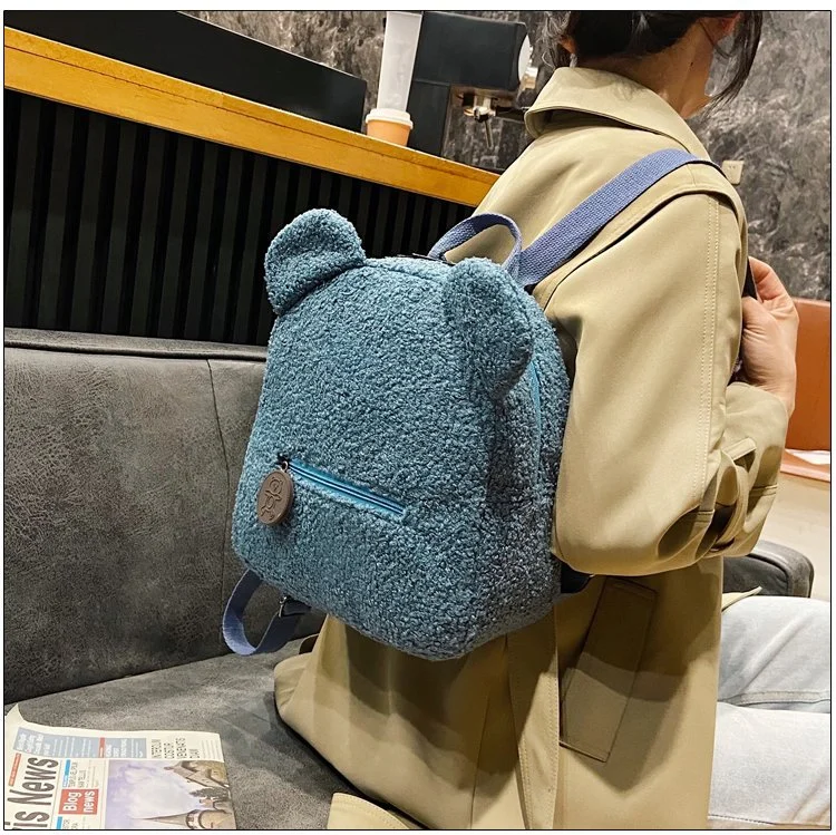 Fashion Bag School Backpack Bags Toddler Kids School Book Bags Teddy Bear Plush Backpack Cartoon Unisex Plush Backpack