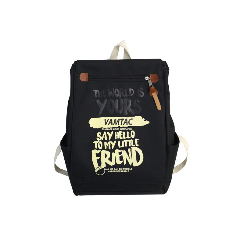 Teenagers Large Letter Printed Backpack