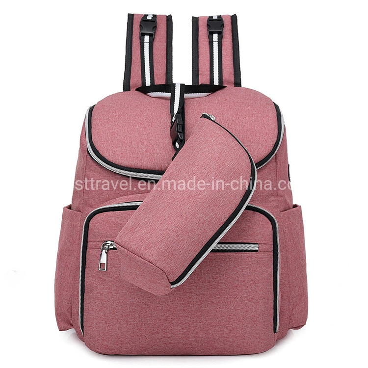 Mummy Maternity Nursing Diaper Bag USB Port Travel Baby Care Nappy Backpack with Bottle Hold