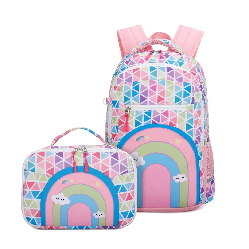 Girls School Bags Kids Book Bags Teens Book Bag Set Kids Laptop Backpack Lunch Box Purse Backpacks for Kids