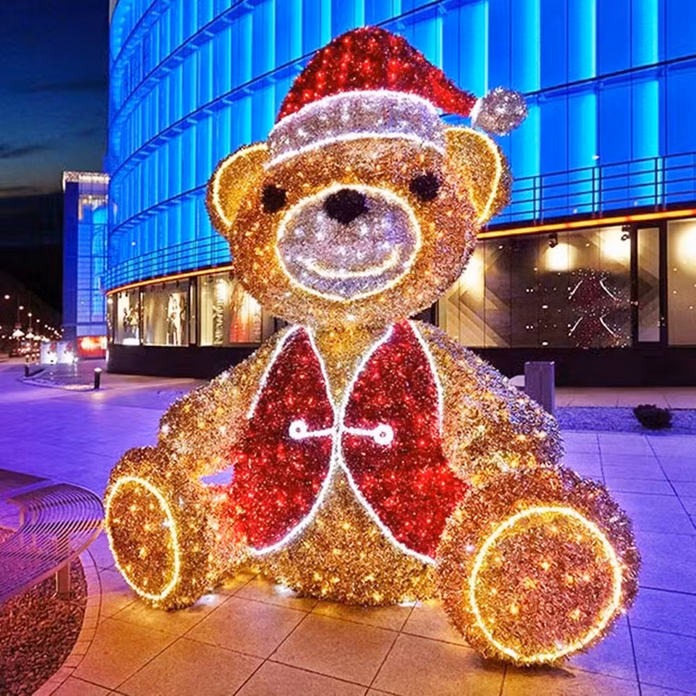 High Quality Customized CE RoHS 3m 4m Height IP65 Waterproof Large 3D Outdoor Christmas Holiday Time Festival Decorative Round Ball Shape LED Motif Ball Light