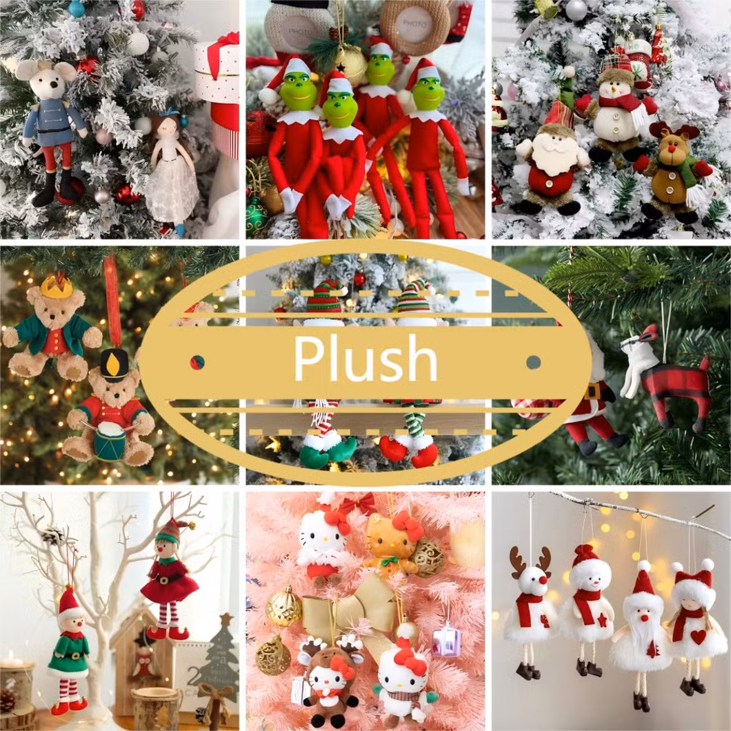 Wholesale Price Custom Navidad Xmas Tree Hanging Decoration Personalized Santa Claus Snowman Pattern Metal Iron Christmas Red Green White Bells Ornament Factory