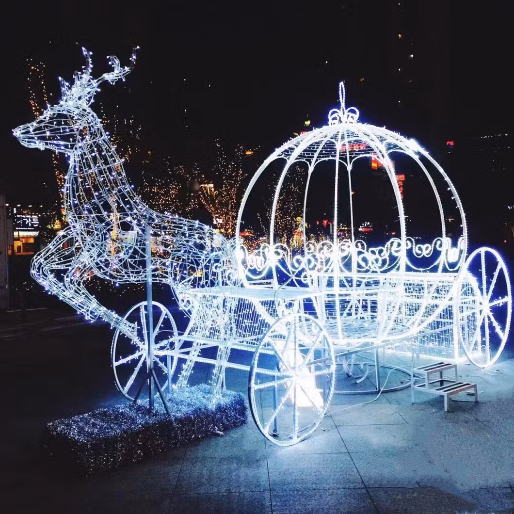 High Quality Customized CE RoHS 3m 4m Height IP65 Waterproof Large 3D Outdoor Christmas Holiday Time Festival Decorative Round Ball Shape LED Motif Ball Light