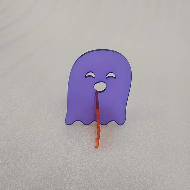 Acrylic Christmas Elf Figurine for Holiday Season and Festive Home Decor