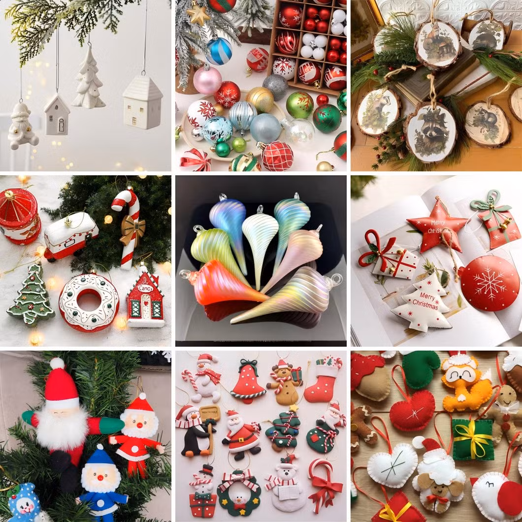 Wholesale Price OEM Manufacturer Personalized Navidad Xmas Tree Hanging Balls Decorations Custom Design 6cm 8cm Velvet Christmas Ornaments Baubles Factory