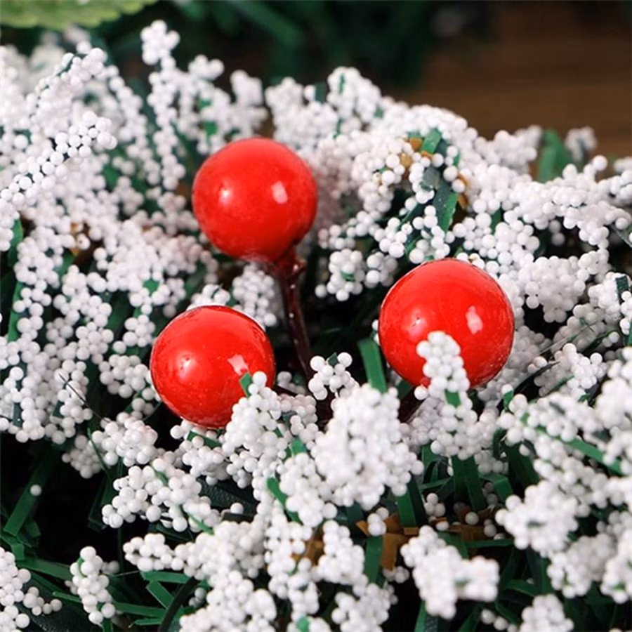 Holiday Decorative Flowers Christmas Wreath for Front Door Christmas Decoration