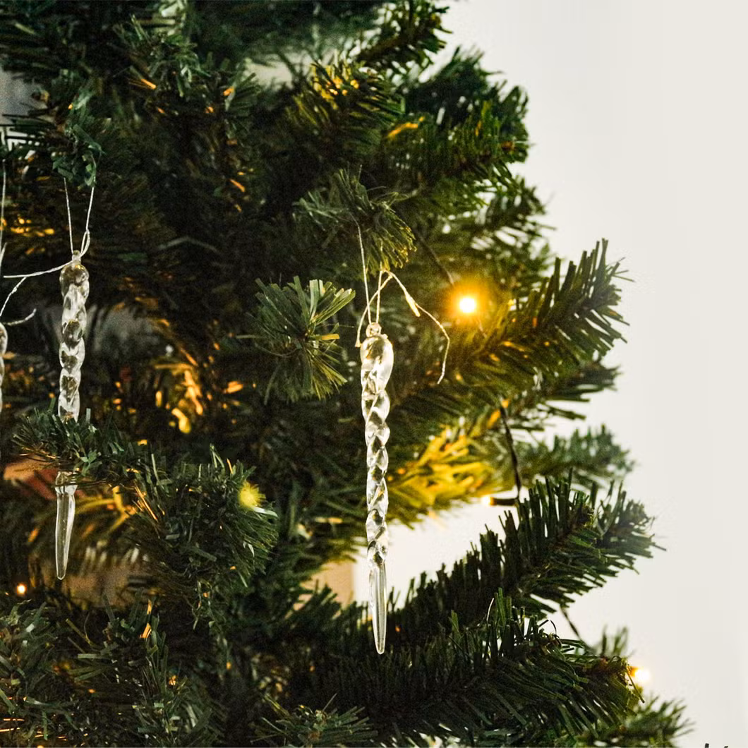 Hot Sale Christmas Supplies - Creative Transparent Ice Strip Pendants, Acrylic Christmas Tree Pendants