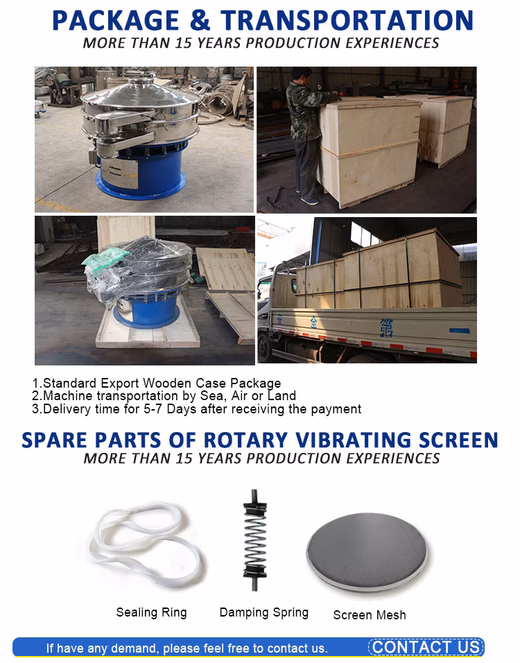 Ultrafine Circular Rotary Granule Powder Ultrasonic Vibrating Screen Vibrating Sifter Machine for Flour Pharmaceutical Industry