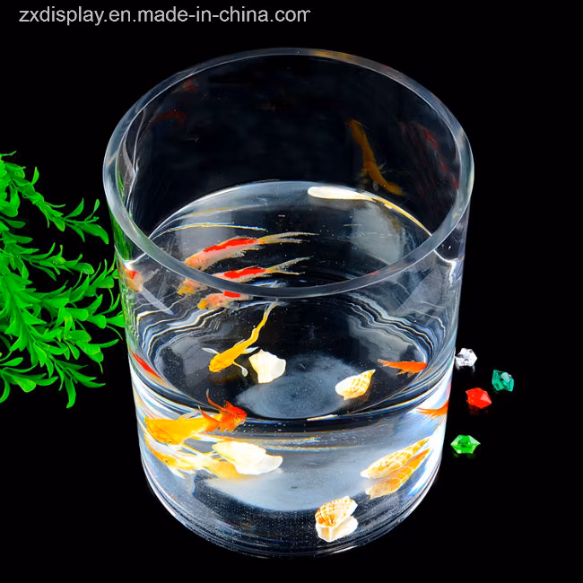 Wholesale Transparent Acrylic Fish Tank Cylinder Aquarium