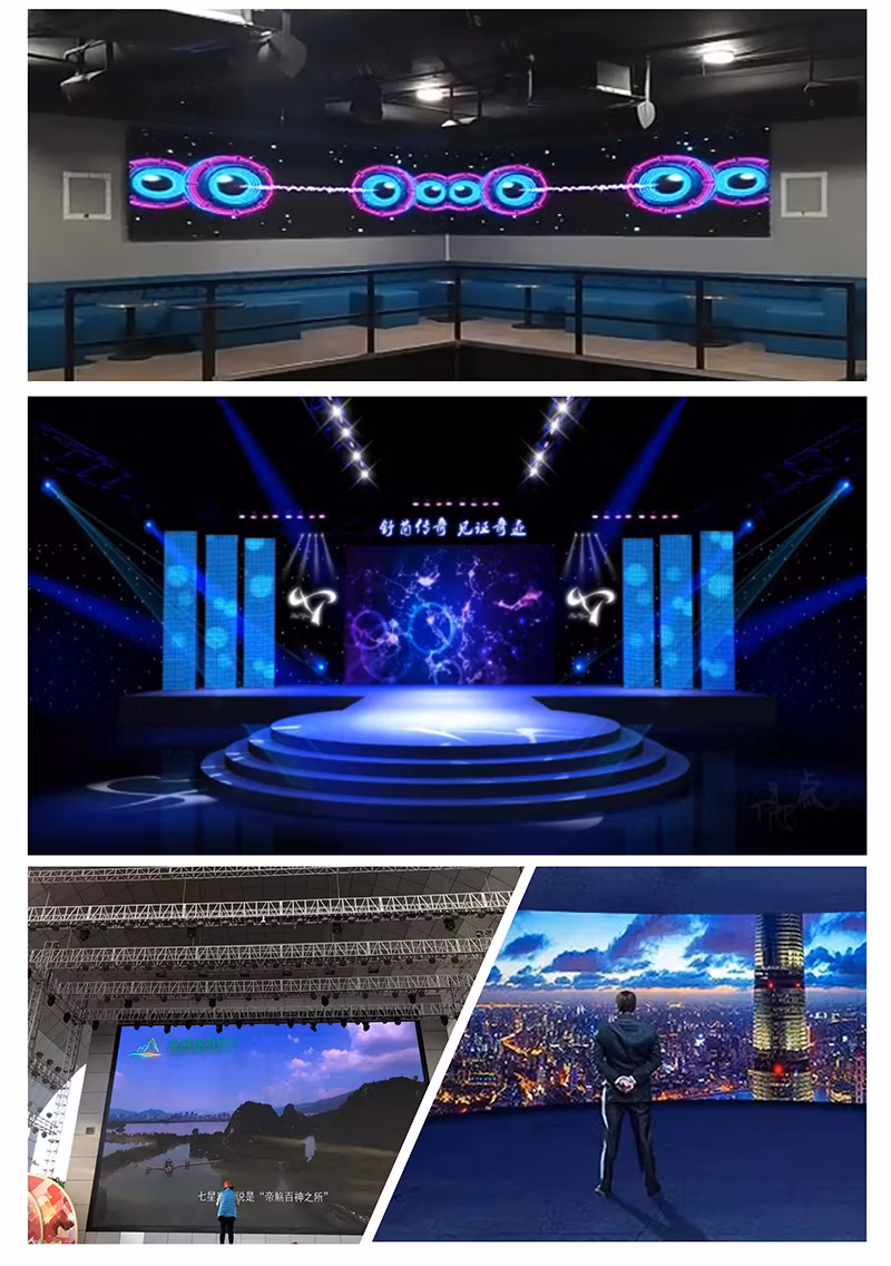 Fast Response Curved Flexible Indoor Rental Stage P3.9 LED Display Video Wall Video Function P5 Rental LED Display