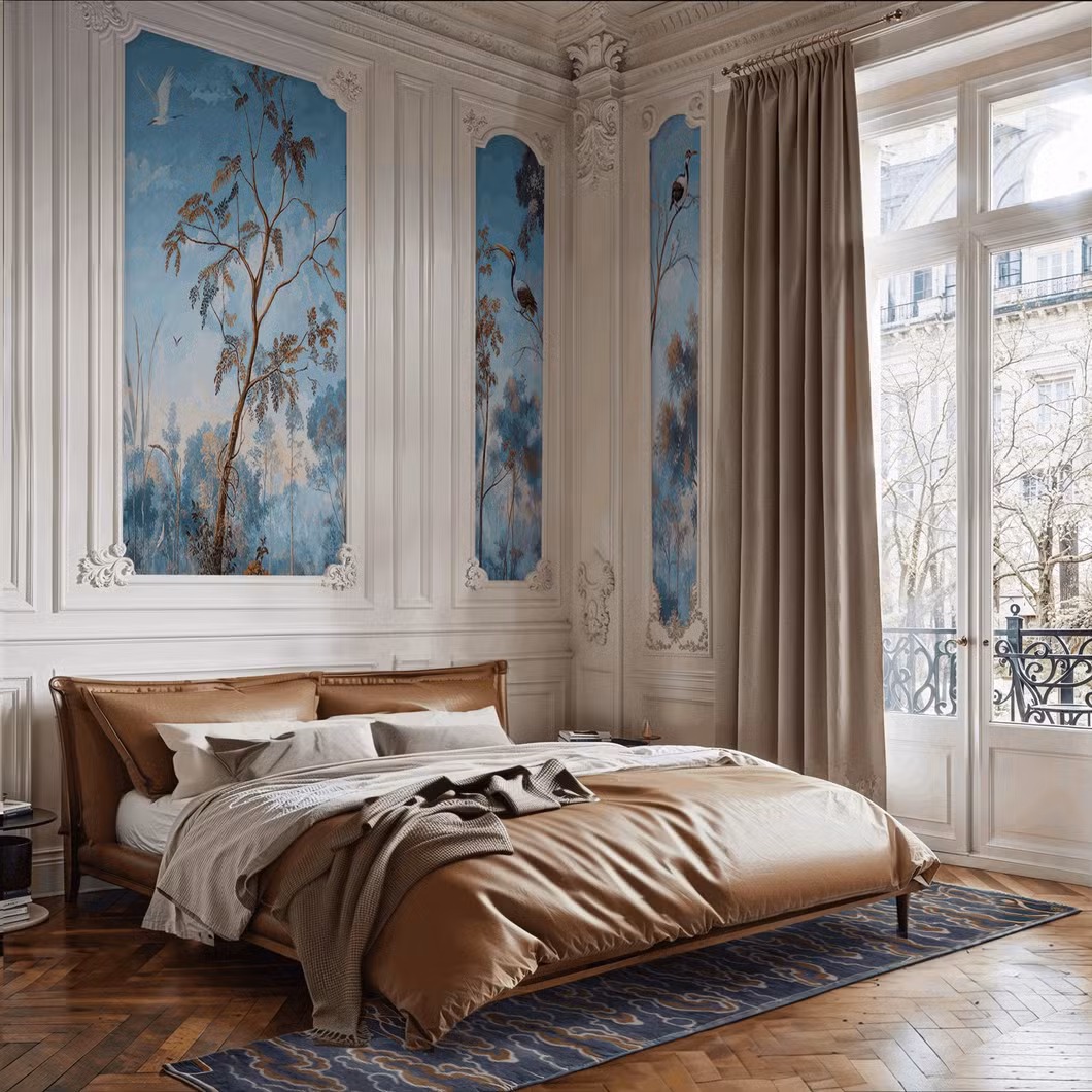 Digital Printing Vinyl Waterproof Wallpaper / Customized Non-Woven Wallpaper for Home Decoration - Panoramic Botanical Wallpaper - Commercial and Residential