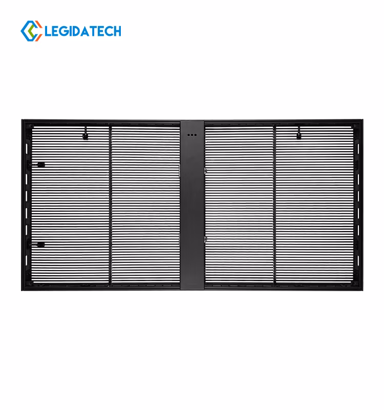 Legida P7.5 P10 P15 Full Color Indoor PCB Board Flexible LED Film Soft Curved Curtain High Transparent LED Screen