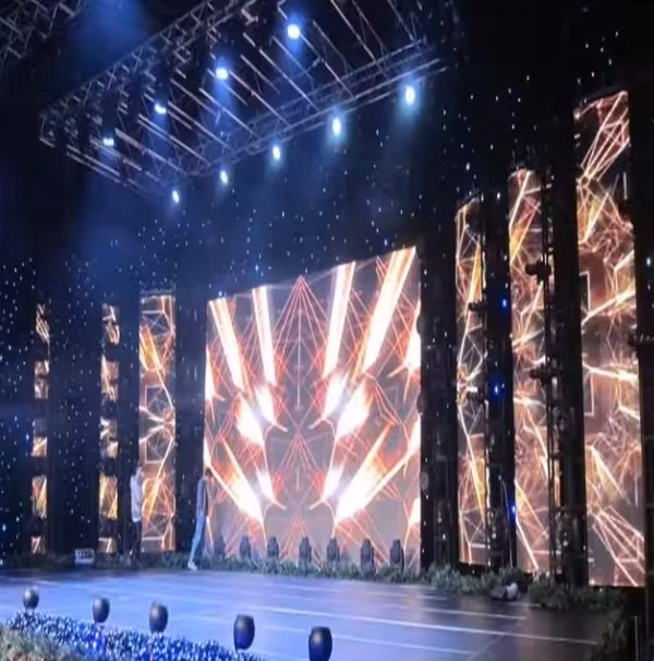 Indoor Flexible Cylindrical LED Single Sign Display Column Custom Expo Curved Advertising Screen for Pillar Circular Ledwall