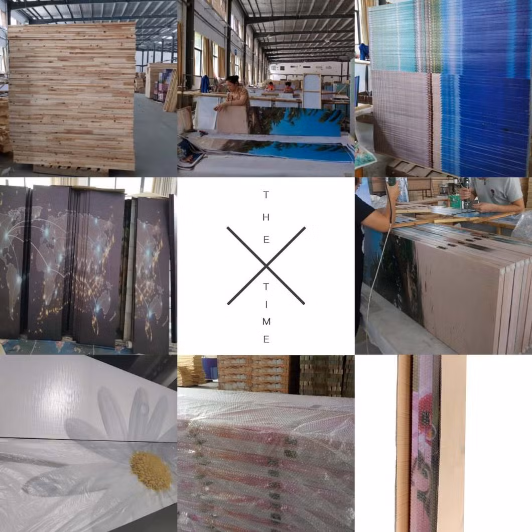 Factory 3 Panel Flower SPA Folding Movable Frameless Garden Room Dividers LED Flexible Partitions Screen with Waterproof Canvas