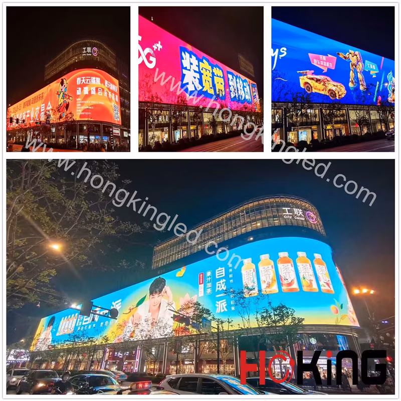 HD Digital Billboard Full Color LED Advertising Display Outdoor Flexible P4 P10 LED Screen Panel