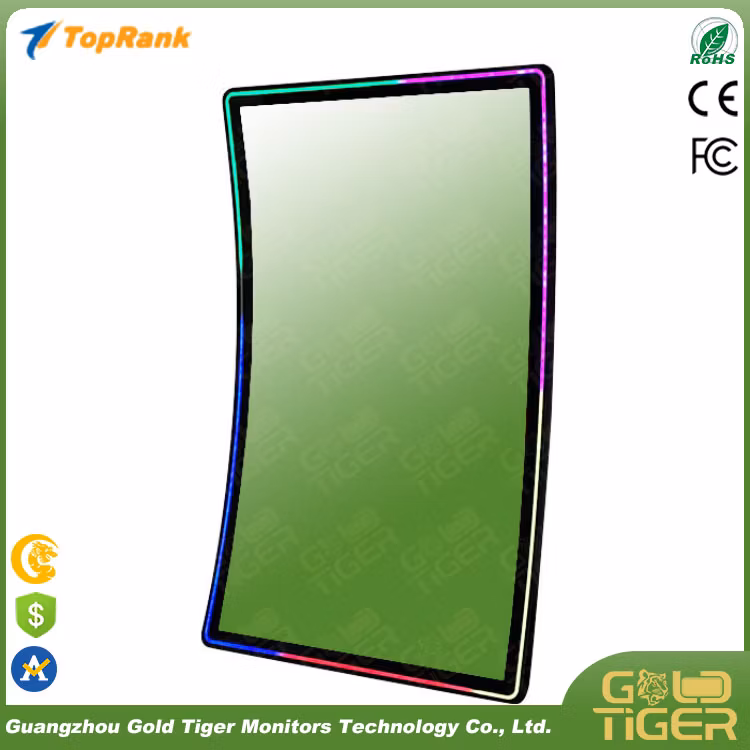 Goldtiger Waterproof High Quality 43 Inch Curved Capacitive LCD Monitor Screen Display with LED Light