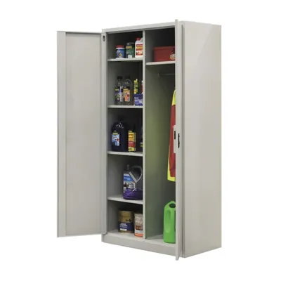 Wholesale Storage Iron Cupboard 2 Door Clothing Steel Furniture Almirah Locker <a href='/wardrobe/'>Wardrobe</a>