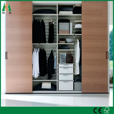 Kd <a href='/wardrobe/'>Wardrobe</a> Made of Melamine Particleboard/MDF Board