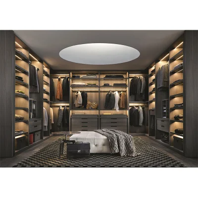 Bedroom Furniture Storage Cabinet Wood Wall Walk in <a href='/wardrobe/'>Wardrobe</a> Closet