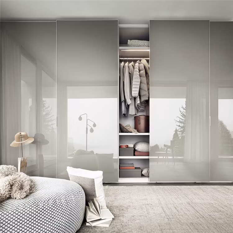 Modern Design Indoor Decorationsliding Wardrobe Office Wooden Wardrobe Cabinet
