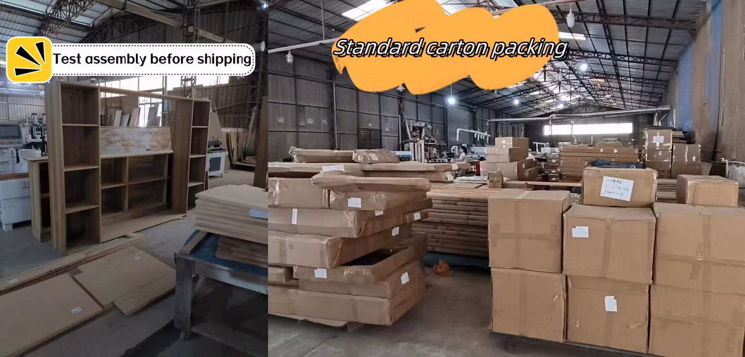 Solid Wood Lacquer Luxury Walk in Closet Wardrobe Hot Sales Factory