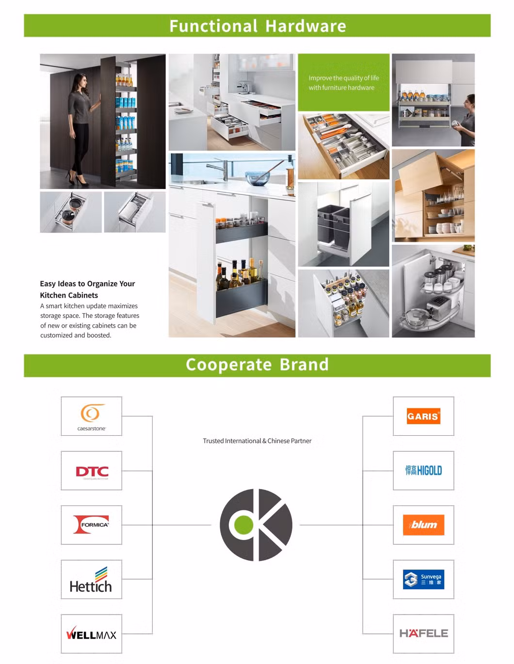 Quality Plywood PVC Modular Kitchen Cabinet for High End Project