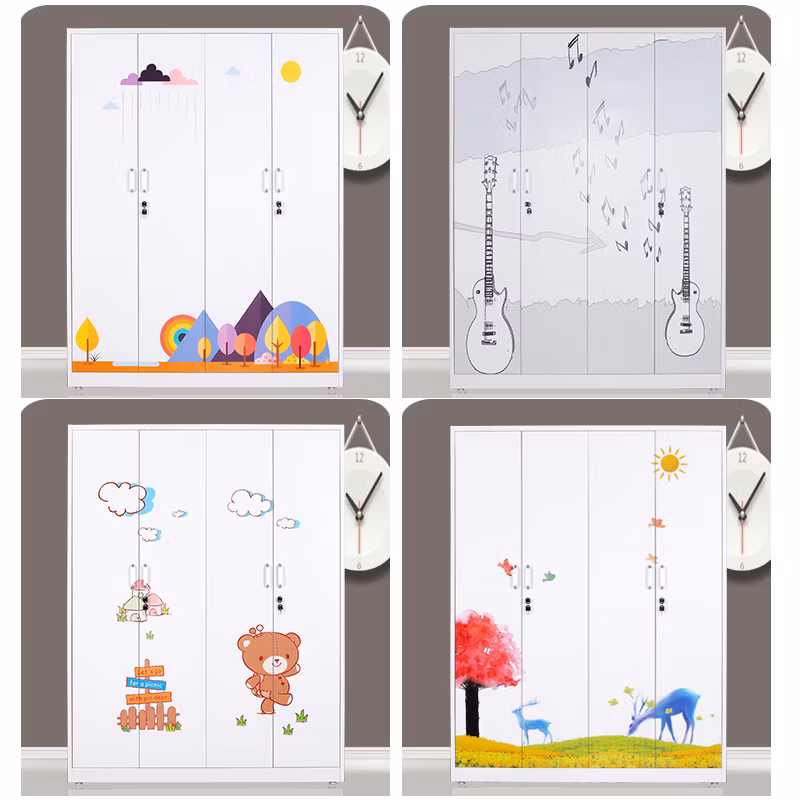 Bedrooms Plastic Fabric Sliding Door Baby Wardrobe Folding Cupboard