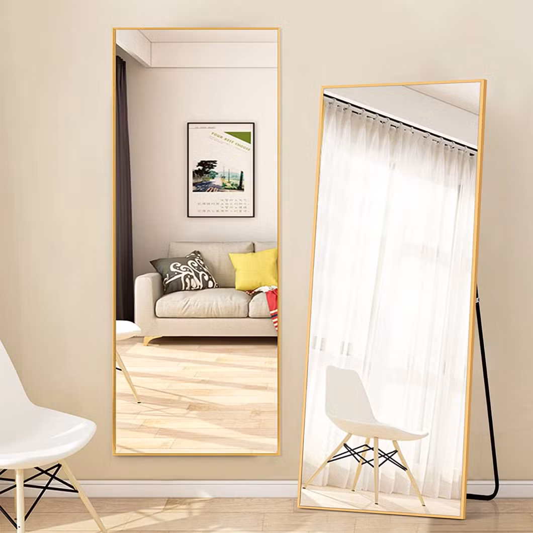 Large Rectangular Metal Frame Full Length Bedroom Living Room Dressing Mirror