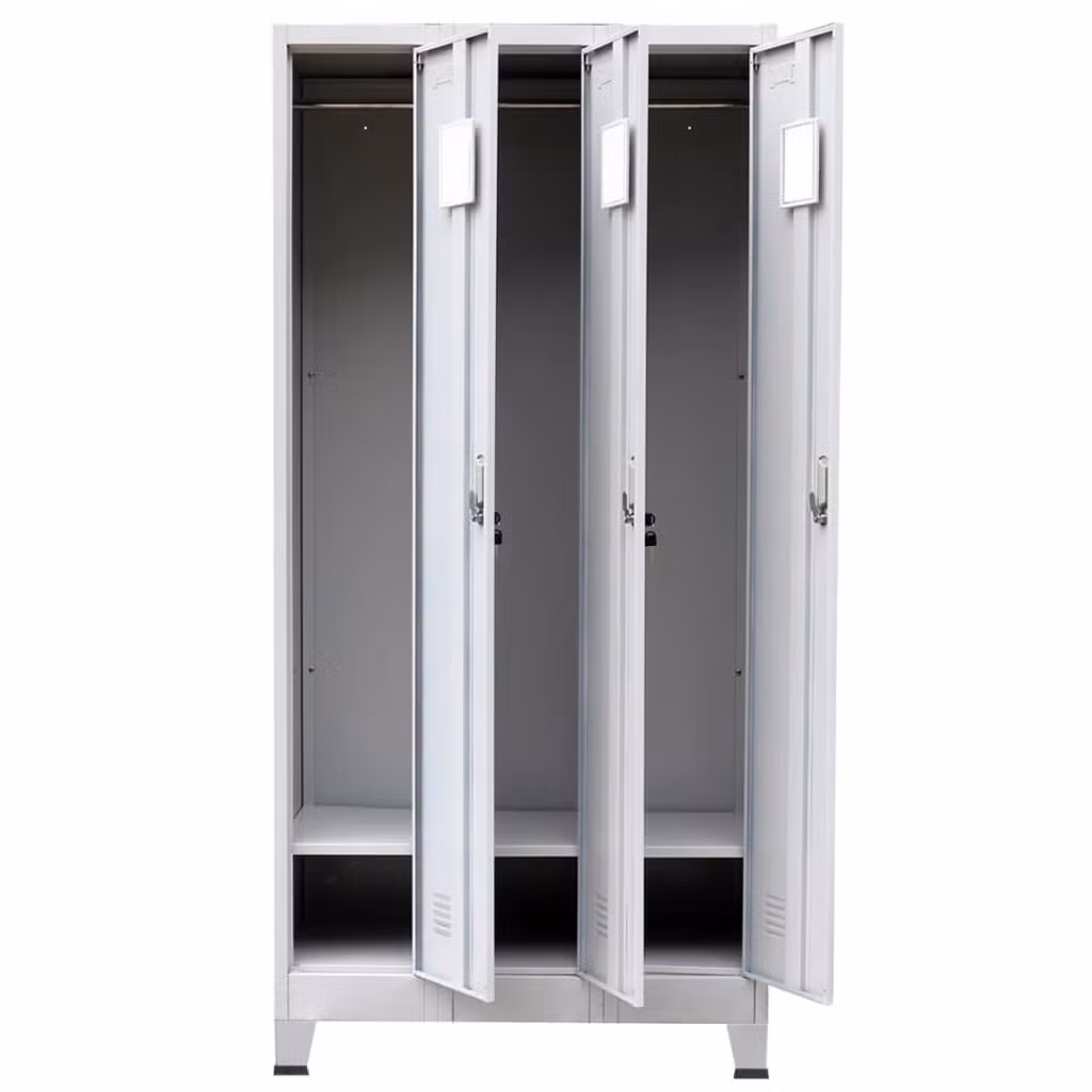 3/6/9 Door Metal Locker Wardrobe with Leg Steel Storage Locker