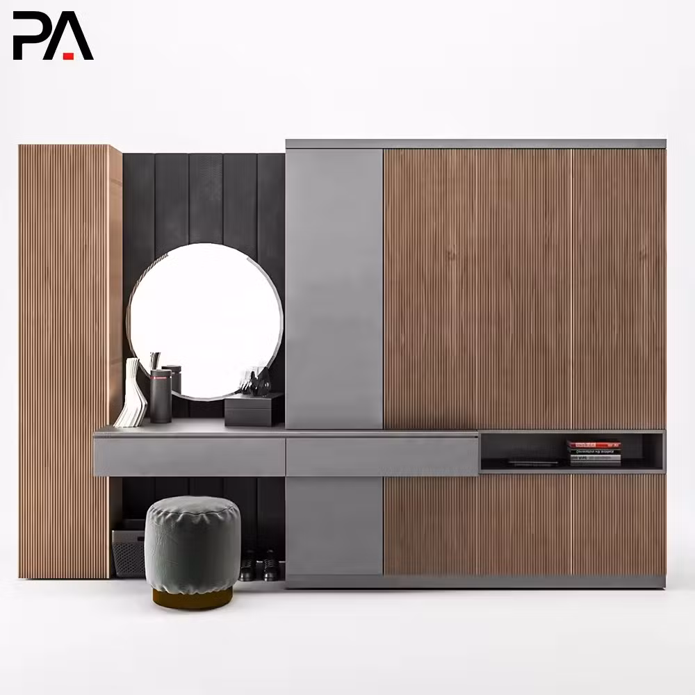 PA Double Color Bedroom Wooden Wardrobe Door Designs Furniture Bedroom