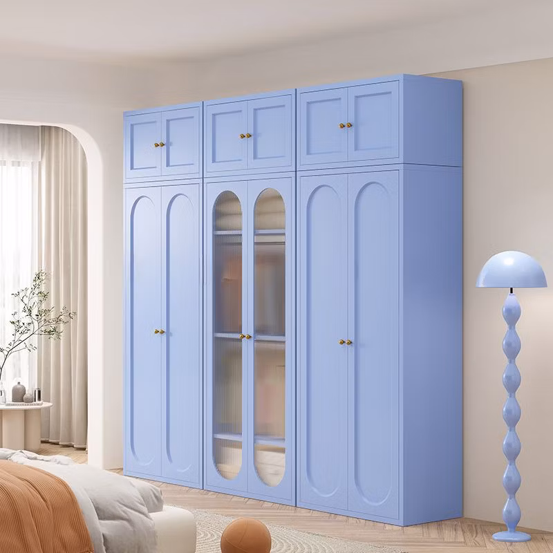 Children Room Wardrobe European Modern Steel Locker Waterproof Adult and Child Storage Closet