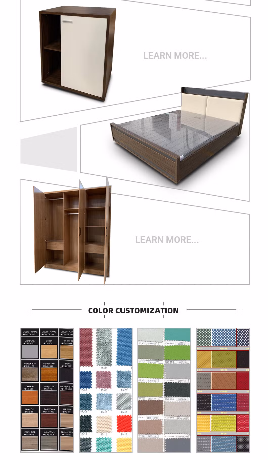 Elegant Hotel Wardrobe Table Nightstands Luxury Table Nightstand Collection Hotel Bedroom Wardrobe Table Sets