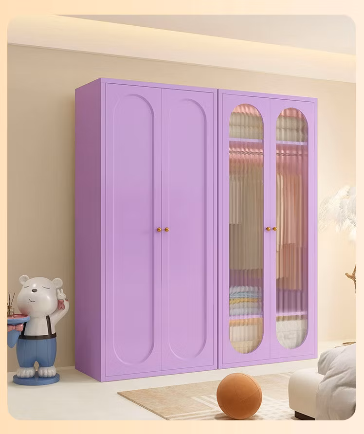 Children Room Wardrobe European Modern Steel Locker Waterproof Adult and Child Storage Closet
