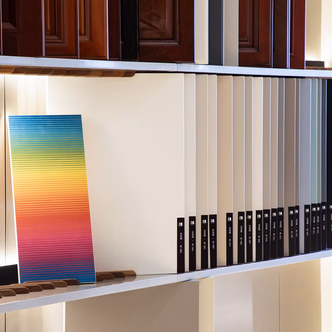 Modern Bespoke Furniture Sliding Swing Door Closet Wardrobe with Book Shelf