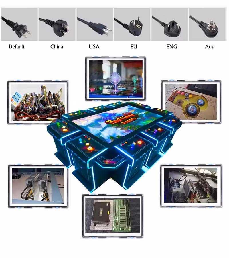 4 Players Standing Shooting Fish Game Table Fish Game Cabinet
