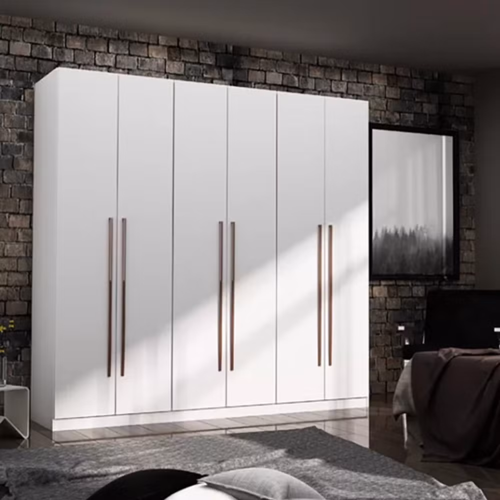 Wholesale Modern Freestanding Wardrobe Closet White Shoe Cabinet Bedroom Furniture