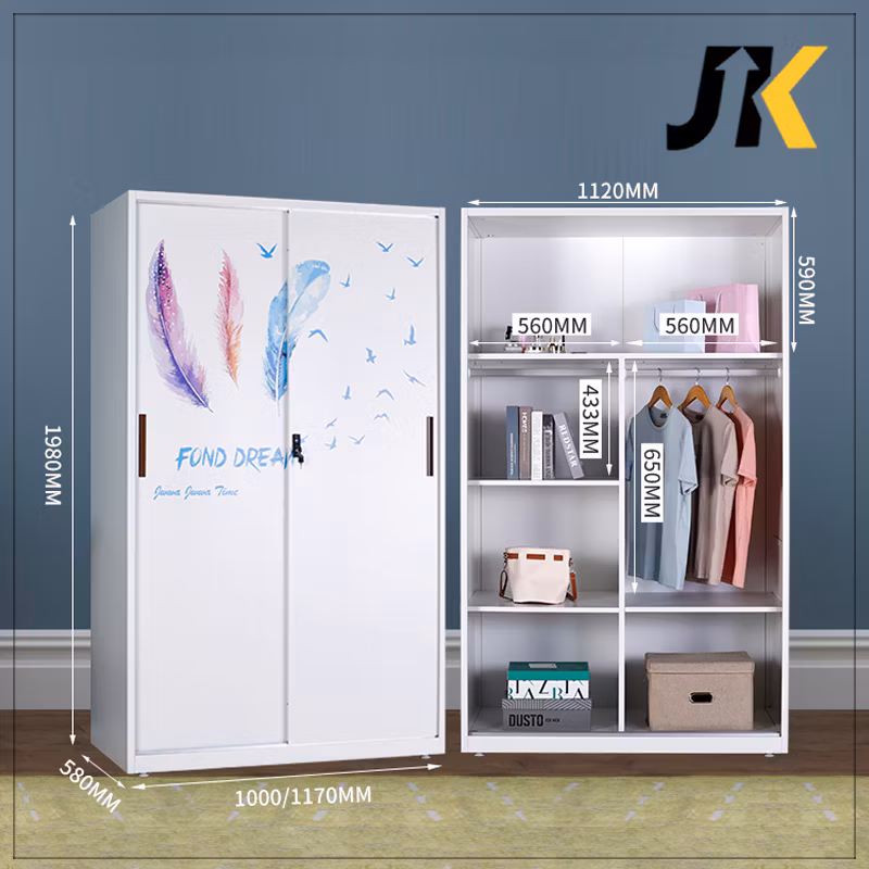 Bedrooms Plastic Fabric Sliding Door Baby Wardrobe Folding Cupboard