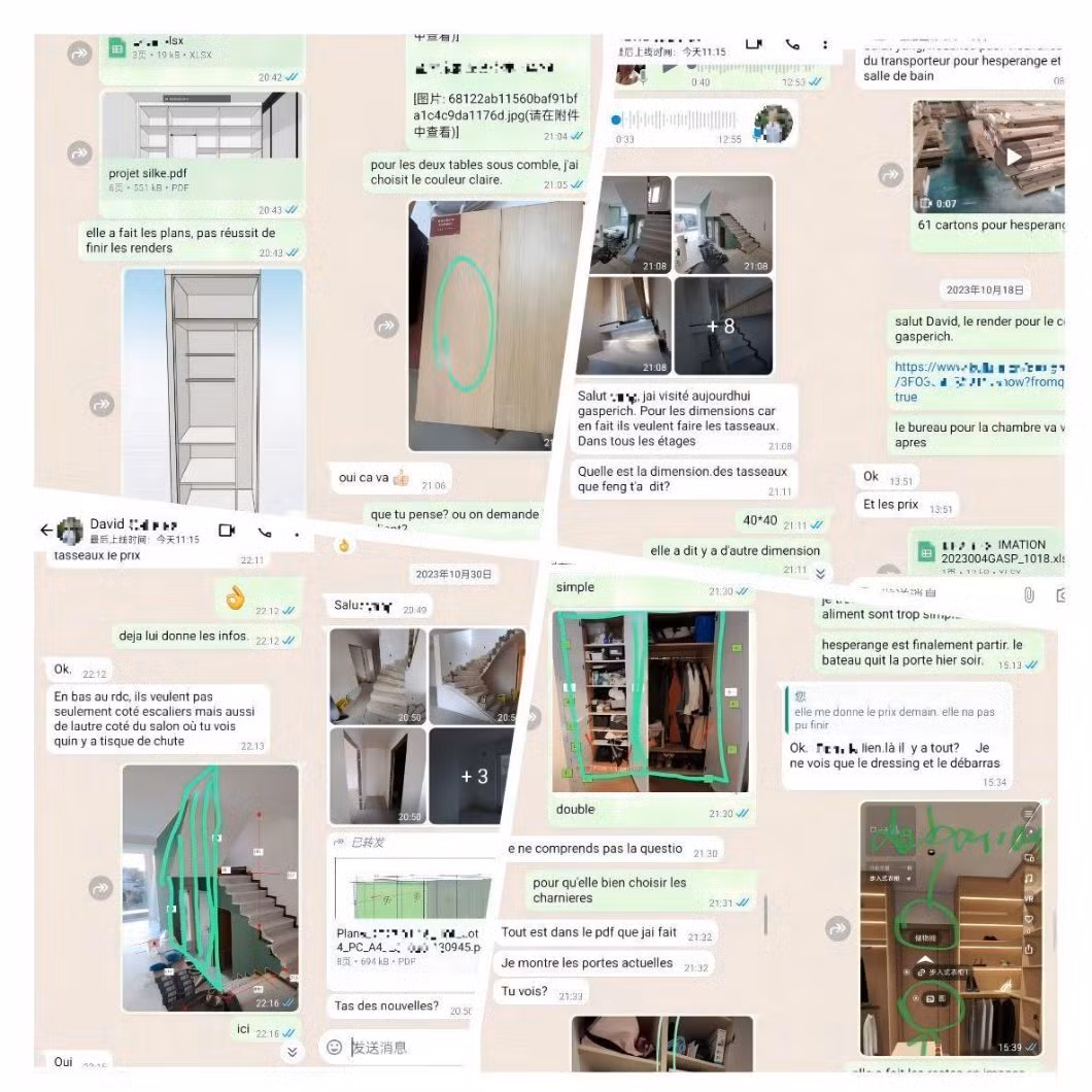 Swete Simple European Style White Wooden Bedroom Wardrobe Design Glass Door Lamp with Mirror Dresser