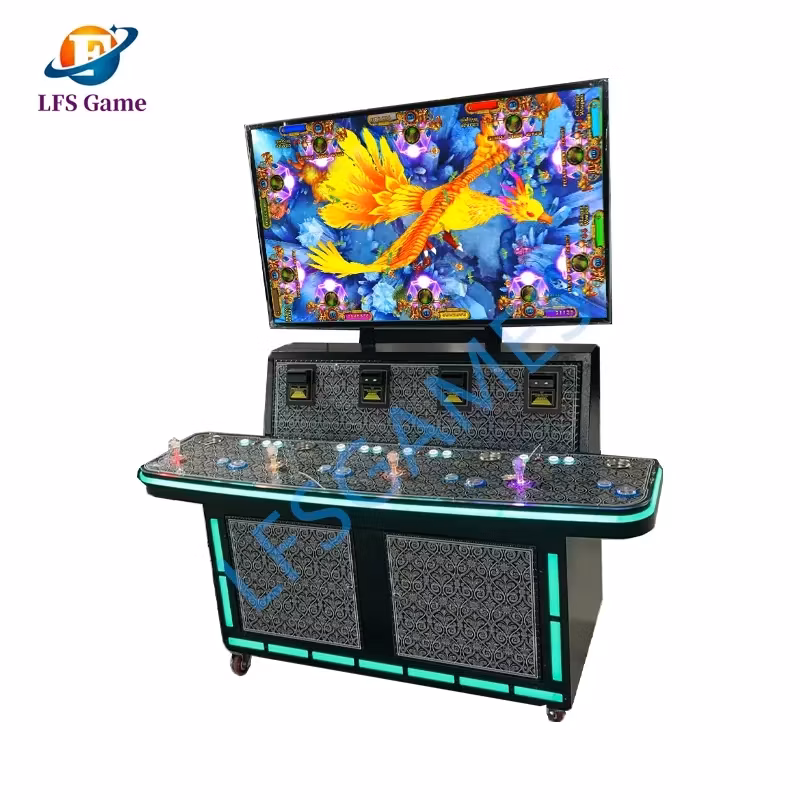 4 Players Standing Shooting Fish Game Table Fish Game Cabinet