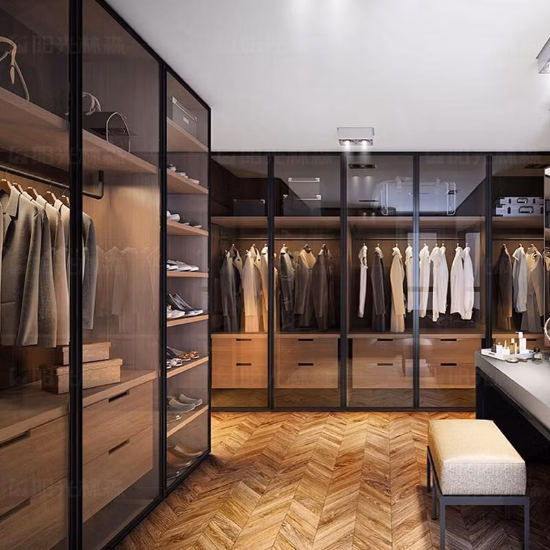 Cbmmart Design Aesthetics LED Lighting Trouser Stand Wardrobe Bedroom Closet