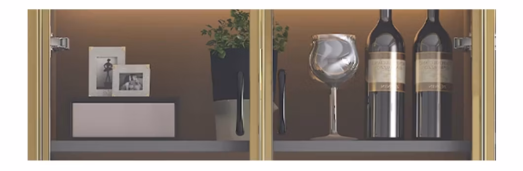 Bar Versatile Corner Glass Wine Cabinet