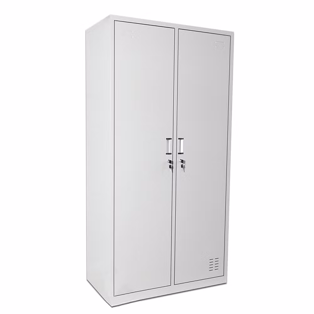 Home Armoire Manufacturer Kd Steel Wardrobe Cabinet Used with Mirror