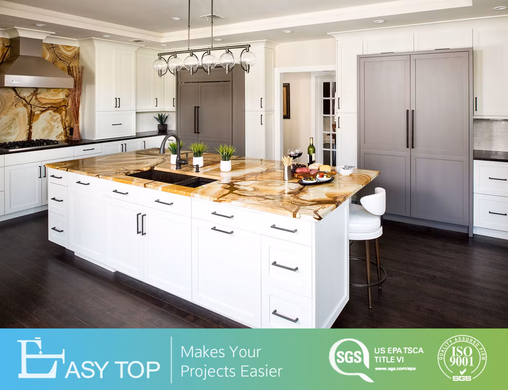 Quality Plywood PVC Modular Kitchen Cabinet for High End Project